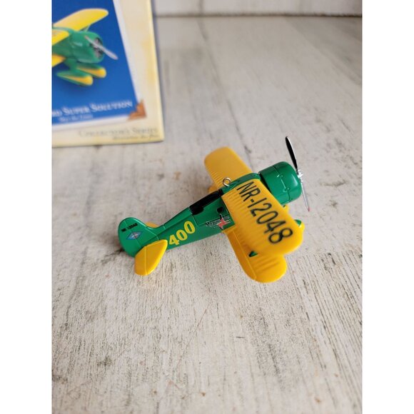 Hallmark 1931 Laird Super Solution Sky's limit ornament Xmas airplane - Picture 6 of 8